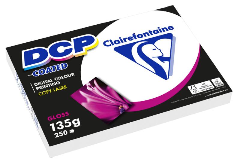 Clairefontaine Laserdruckerpapier DCP Coated Gloss, DIN A3 von Clairefontaine