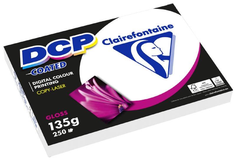 Clairefontaine Laserdruckerpapier DCP Coated Gloss, DIN A4 von Clairefontaine