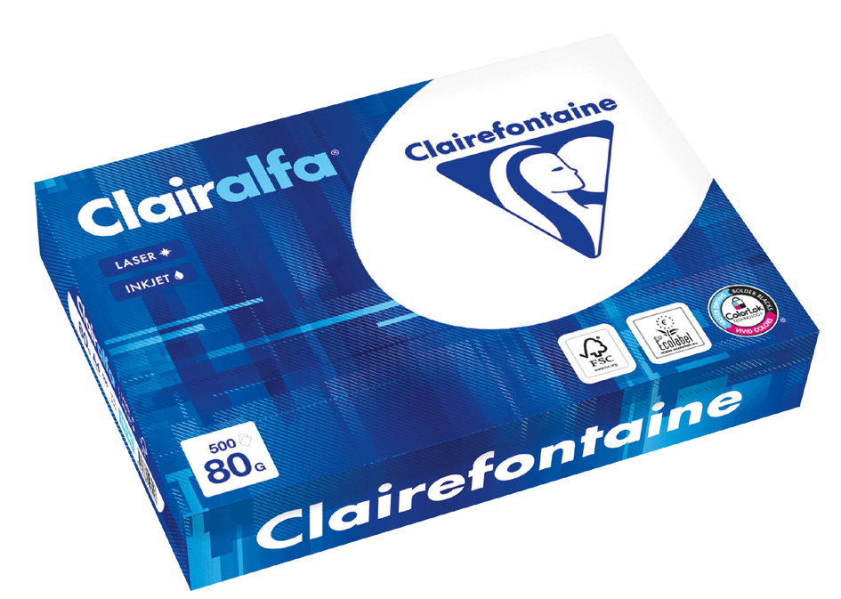 Clairefontaine Multifunktionspapier, DIN A4, 2-fach gelocht von Clairefontaine