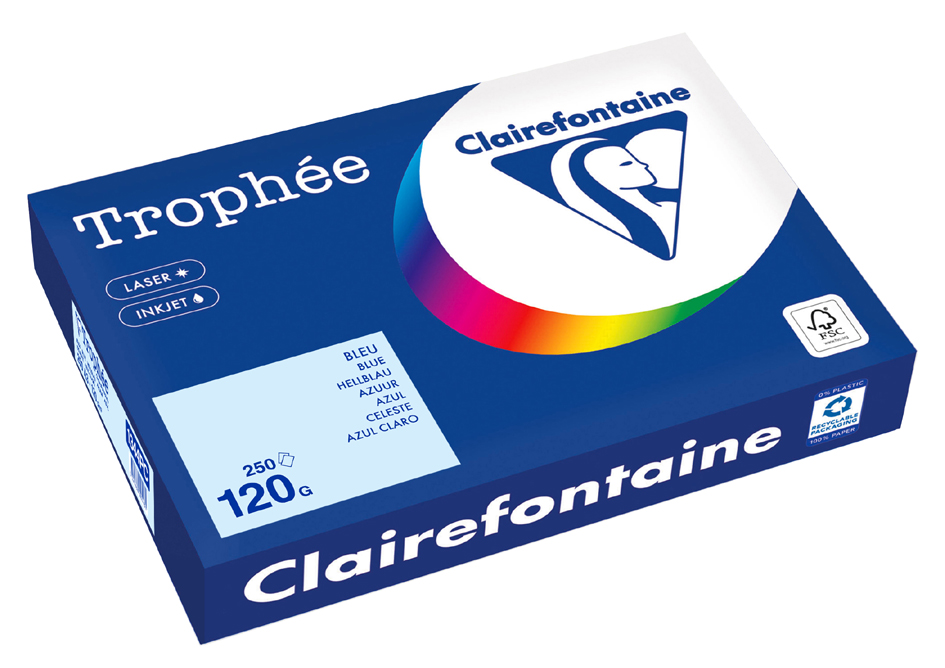 Clairefontaine Multifunktionspapier Trophée, A3, lila von Clairefontaine