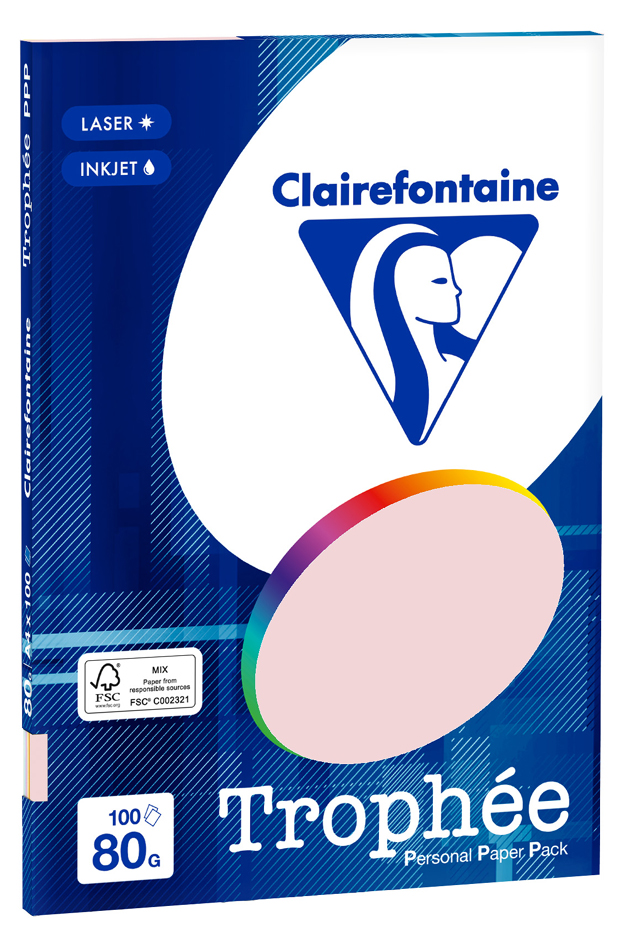 Clairefontaine Multifunktionspapier Trophée, A4, Pastell- von Clairefontaine