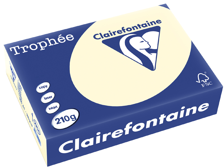 Clairefontaine Multifunktionspapier Trophée, A4, gelb von Clairefontaine