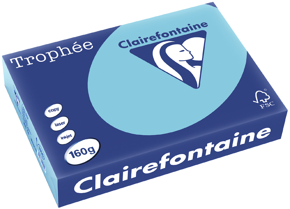 Clairefontaine Multifunktionspapier Trophée, A4, korallenrot von Clairefontaine