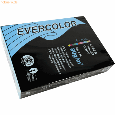 5 x Clairefontaine Multifunktionspapier evercolor RC A4 210x297mm 80g/ von Clairefontaine