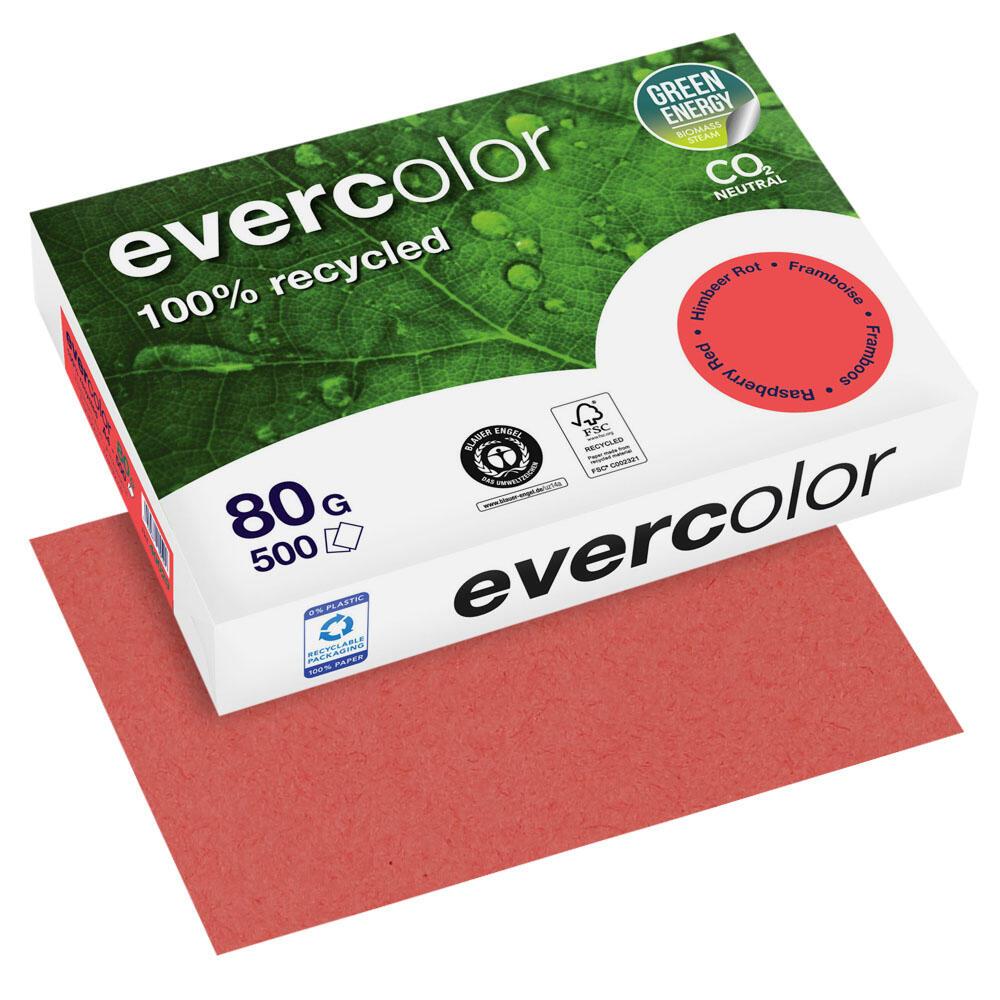Clairefontaine Recyclingpapier CF Evercolor himbeerrot A4 DIN A4 80 g/m² von Clairefontaine