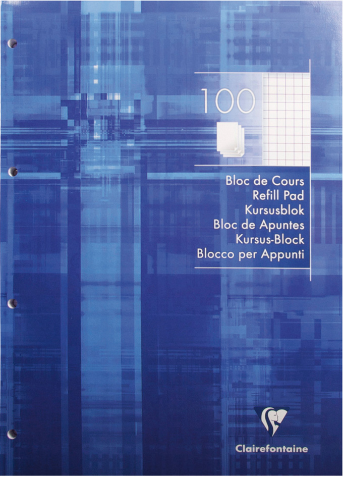Clairefontaine Schulblock, DIN A4, kariert, 100 Blatt von Clairefontaine