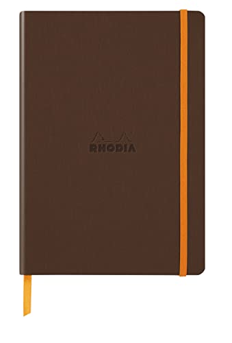 Rhodia 117478C - Notizbuch Rhodiarama mit Softcover, DIN A5, 80 Blatt elfenbein 90 g dot, 1 Stück, Bronze von Clairefontaine