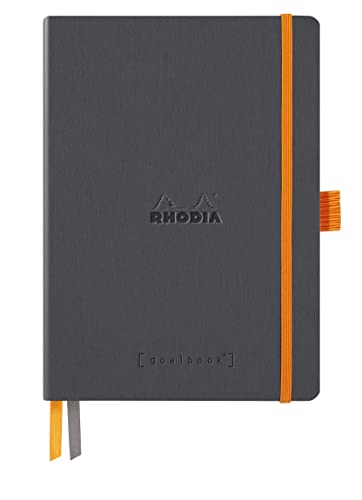 Rhodia 117814C - Notizbuch Goalbook DIN A5 mit Softcover 120 Blatt weiß, dot/punktkariert, 90 g, Titanium, 1 Stück Rhodia 117814C - Notizbuch Goalbook DIN A5 mit Softcover 120 Blatt weiß, dot/punktkariert, 90 g, Titanium, 1 Stück von Rhodia