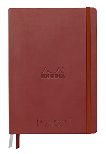 Clairefontaine Rhodia 194153C - Rhodiarama, Goalbook Creation DIN A5 mit festem Umschlag, 50 Blatt Lavis technique weiß blanko 200g, mit Gummizugverschluss, 1 Stück, Nacarat Rot Clairefontaine Rhodia 194153C - Rhodiarama, Goalbook Creation DIN A5 mit festem Umschlag, 50 Blatt Lavis technique weiß blanko 200g, mit Gummizugverschluss, 1 Stück, Nacarat Rot von Clairefontaine