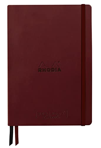 Clairefontaine Rhodia 194442C - Rhodiarama Goalbook Creation DIN A5 mit festem Umschlag, 80 Blatt glattes, schwarzes Mayapapier punktkariert/dot 120g, mit Gummizugverschluss, 1 Stück, Weinrot Clairefontaine Rhodia 194442C - Rhodiarama Goalbook Creation DIN A5 mit festem Umschlag, 80 Blatt glattes, schwarzes Mayapapier punktkariert/dot 120g, mit Gummizugverschluss, 1 Stück, Weinrot von Rhodia