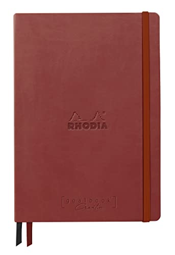 Clairefontaine Rhodia 194443C - Rhodiarama Goalbook Creation DIN A5 mit festem Umschlag, 80 Blatt glattes, schwarzes Mayapapier punktkariert/dot 120g, mit Gummizugverschluss, 1 Stück, Nacarat Rot Clairefontaine Rhodia 194443C - Rhodiarama Goalbook Creation DIN A5 mit festem Umschlag, 80 Blatt glattes, schwarzes Mayapapier punktkariert/dot 120g, mit Gummizugverschluss, 1 Stück, Nacarat Rot von Rhodia
