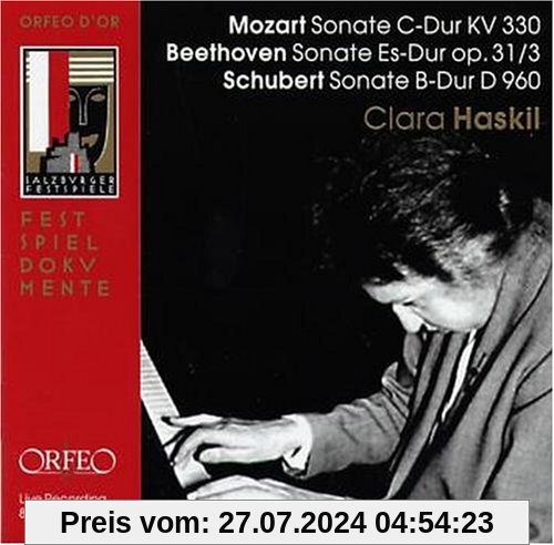 Klaviersonaten KV 330/Op.31,3/d 960 von Clara Haskil