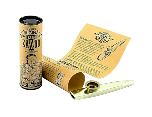 Clarke Kazoo - Metall - Goldfarben - Einzelinstrument - Verpackt in bedruckter Pappröhre Clarke Kazoo - Metall - Goldfarben - Einzelinstrument - Verpackt in bedruckter Pappröhre von Clarke