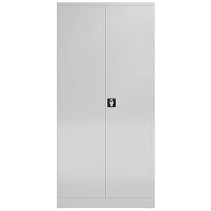 ClassiX Putzmittelschrank X-545540 lichtgrau 92,0 x 42,0 x 194,5 cm, aufgebaut von ClassiX