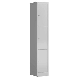 ClassiX Schließfachschrank lichtgrau X-520310, 3 Schließfächer 31,0 x 50,0 x 180,0 cm von ClassiX