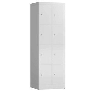 ClassiX Schließfachschrank lichtgrau X-520420, 8 Schließfächer 59,0 x 50,0 x 180,0 cm von ClassiX