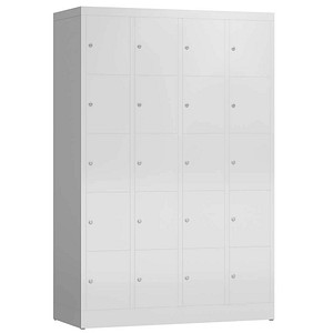 ClassiX Schließfachschrank lichtgrau X-520540, 20 Schließfächer 118,5 x 50,0 x 180,0 cm von ClassiX