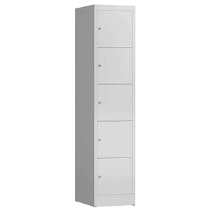 ClassiX Schließfachschrank signalweiß X-523517, 5 Schließfächer 41,5 x 50,0 x 180,0 cm von ClassiX