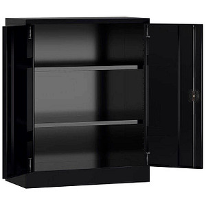 ClassiX Stahlschrank X-530319 tiefschwarz 80,0 x 38,0 x 100,0 cm, aufgebaut von ClassiX