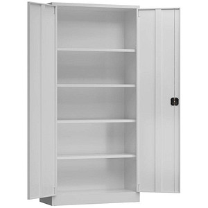 ClassiX Stahlschrank X-530340 lichtgrau 92,0 x 42,0 x 194,5 cm, aufgebaut von ClassiX