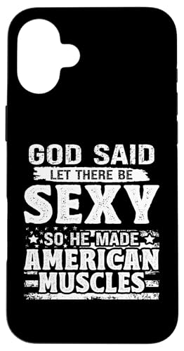 American Muscle Cars: Gott sagte, lass es sexy sein Hülle für iPhone 16 Plus von Classic American Muscle Car Designs For Men