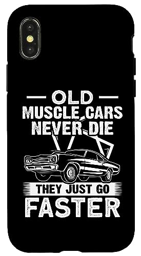 Muscle Cars: Alte Muscle Cars sterben nie, sie gehen einfach schneller Hülle für iPhone X/XS Muscle Cars: Alte Muscle Cars sterben nie, sie gehen einfach schneller Hülle für iPhone X/XS von Classic American Muscle Car Designs For Men