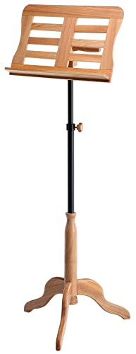 Cantabile Holz Orchesterpult (Notenpult, Notenständer, Höhe 93 bis 134 cm einstellbar) natur von Classic Cantabile