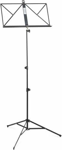 Classic Cantabile 90 Notenständer Light - höhenverstellbar von 50-115 cm - kompaktes Packmaß - stabil - sehr leicht - mit Tragetasche - Schwarz von Classic Cantabile