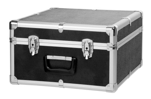 Classic Cantabile Akkordeonkoffer für 48 Bass Akkordeons (Hartkoffer, Gigbag Case, schwarz gepolstert, Tragegriff, Metallbeschläge, 4 Standfüße, Innenmaße ca. 43 cm x 41 cm x 23 cm) von Classic Cantabile