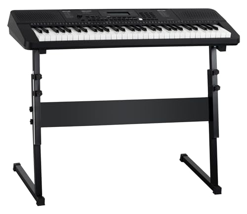 Classic Cantabile CPK-203 Keyboard Safety Fix Set - 61 Tasten mit Anschlagdynamik - 480 hochwertige Klänge & 160 Begleitrhythmen - Anschlüsse für Kopfhörer - Inklusive Z-Ständer mit Schraubsicherung von Classic Cantabile