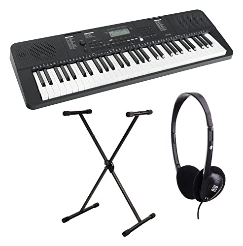 Classic Cantabile CPK-203 Keyboard Set inkl. Ständer und Kopfhörer - 61 Tasten mit Anschlagdynamik - 480 Klänge und 160 Begleitrhythmen - Anschlüsse für Kopfhörer, Mikrofon & Sustain-Pedal - Schwarz Classic Cantabile CPK-203 Keyboard Set inkl. Ständer und Kopfhörer - 61 Tasten mit Anschlagdynamik - 480 Klänge und 160 Begleitrhythmen - Anschlüsse für Kopfhörer, Mikrofon & Sustain-Pedal - Schwarz von Classic Cantabile