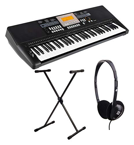 Classic Cantabile CPK-403 Keyboard - 61 Tasten mit Anschlagdynamik - 618 Klänge und 200 Begleitrhythmen - inkl. X-Keyboardständer & Kopfhörer- schwarz Classic Cantabile CPK-403 Keyboard - 61 Tasten mit Anschlagdynamik - 618 Klänge und 200 Begleitrhythmen - inkl. X-Keyboardständer & Kopfhörer- schwarz von Classic Cantabile