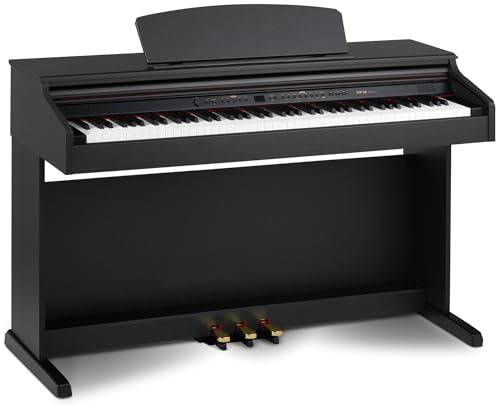 Classic Cantabile DP-50 RH E Piano Digital Piano 88 Tasten mit Hammermechanik, 14 Voices, Kopfhöreranschlüsse, USB, 3 Pedale, Notenhalter - Klavier ist perfekt geeignet für Anfänger - Rosenholz Classic Cantabile DP-50 RH E Piano Digital Piano 88 Tasten mit Hammermechanik, 14 Voices, Kopfhöreranschlüsse, USB, 3 Pedale, Notenhalter - Klavier ist perfekt geeignet für Anfänger - Rosenholz von Classic Cantabile