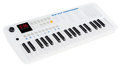 Classic Cantabile MINI-37 Keyboard - 37 Mini-Tasten - Stromversorgung über USB-C oder Batterien - 100 Sounds und Rhythmen - USB-MIDI - Lautsprecher und Kopfhörerausgang - weiß-blau Classic Cantabile MINI-37 Keyboard - 37 Mini-Tasten - Stromversorgung über USB-C oder Batterien - 100 Sounds und Rhythmen - USB-MIDI - Lautsprecher und Kopfhörerausgang - weiß-blau von Classic Cantabile