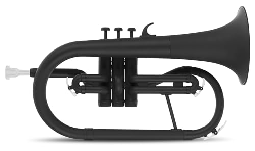 Classic Cantabile MardiBrass ABS Kunststoff Flügelhorn - Perinet-Ventile - 600g leicht - Bohrung: 11,5 mm - inkl. Mundstück und Gigbag - matt-schwarz von Classic Cantabile
