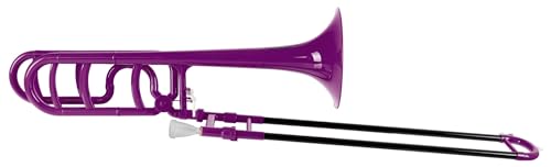 Classic Cantabile MardiBrass ABS Kunststoff Quart-Posaune - Bb/F-Stimmung - Fiberglas-Zug - 850g leicht - Bohrung: 13,9 mm - inkl. Mundstück und Gigbag - lila von Classic Cantabile