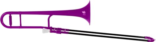 Classic Cantabile MardiBrass ABS Kunststoff Tenor-Posaune - Bb-Stimmung - Fiberglas-Zug - 660g leicht - Bohrung: 12 mm - inkl. Mundstück und Gigbag - lila von Classic Cantabile