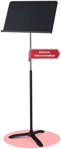 Classic Cantabile OSE-01 Orchesterpult - Stabiler klappbarer Notenständer aus Aluminium - Stufenlos höhenverstellbar 65-117 cm - Geeignet für Kinder, Jugendliche und Erwachsene - schwarz Classic Cantabile OSE-01 Orchesterpult - Stabiler klappbarer Notenständer aus Aluminium - Stufenlos höhenverstellbar 65-117 cm - Geeignet für Kinder, Jugendliche und Erwachsene - schwarz von Classic Cantabile