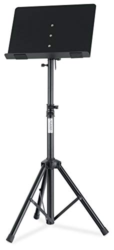 Classic Cantabile OST-350 2-in-1 Notenpult - als Notenständer und als Tischpult oder Buchständer verwendbar - Orchesterpult mit geschlossener Notenablage aus Stahl - Leseständer aus Metall - schwarz Classic Cantabile OST-350 2-in-1 Notenpult - als Notenständer und als Tischpult oder Buchständer verwendbar - Orchesterpult mit geschlossener Notenablage aus Stahl - Leseständer aus Metall - schwarz von Classic Cantabile