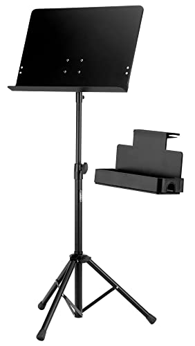 Classic Cantabile Orchesterpult Deluxe Set inkl. Ablagebox - geschlossene Ablage - ausziehbar von ca. 64-110 cm - schwarz Classic Cantabile Orchesterpult Deluxe Set inkl. Ablagebox - geschlossene Ablage - ausziehbar von ca. 64-110 cm - schwarz von Classic Cantabile