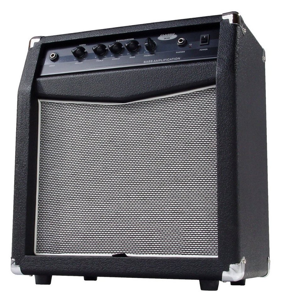Classic Cantabile SB-300 Bassverstärker Verstärker (60 W, Basscombo - 10 Speaker - 4-Band Equalizer - Bassreflex-Gehäuse)" von Classic Cantabile