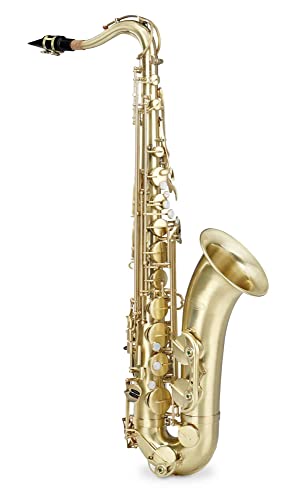 Classic Cantabile Winds TS-450 Bb brushed Tenorsaxophon (Tenor-Saxophon, gebürstetes Messing, Bb-Stimmung, Hoch-Fis-Klappe, sehr ergonomische Klappenmechanik) von Classic Cantabile