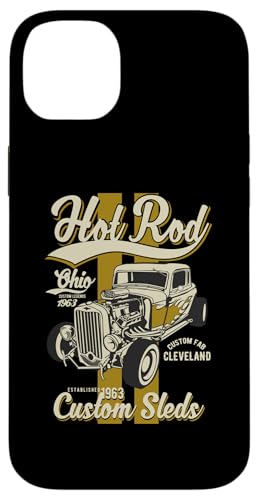 Hotrod Cleveland Ohio Automotive Nostalgie Design Hülle für iPhone 14 Plus von Classic Cleveland Hotrod Car Designs and Souvenirs