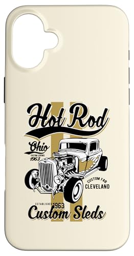 Hotrod Cleveland Ohio Automotive Nostalgie Design Hülle für iPhone 16 Plus Hotrod Cleveland Ohio Automotive Nostalgie Design Hülle für iPhone 16 Plus von Classic Cleveland Hotrod Car Designs and Souvenirs