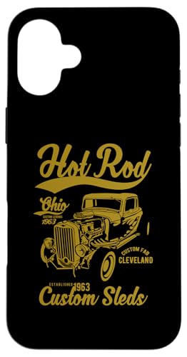 Hotrod Cleveland Ohio Automotive Nostalgie Design Hülle für iPhone 16 Plus Hotrod Cleveland Ohio Automotive Nostalgie Design Hülle für iPhone 16 Plus von Classic Cleveland Hotrod Car Designs and Souvenirs