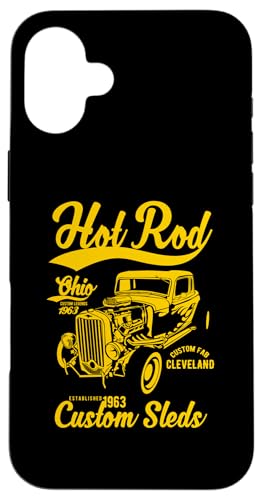 Hotrod Cleveland Ohio Automotive Nostalgie Design Hülle für iPhone 16 Plus Hotrod Cleveland Ohio Automotive Nostalgie Design Hülle für iPhone 16 Plus von Classic Cleveland Hotrod Car Designs and Souvenirs