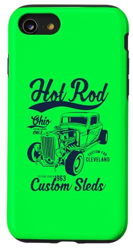 Hotrod Cleveland Ohio Automotive Nostalgie Design Hülle für iPhone SE (2020) / 7 / 8 von Classic Cleveland Hotrod Car Designs and Souvenirs