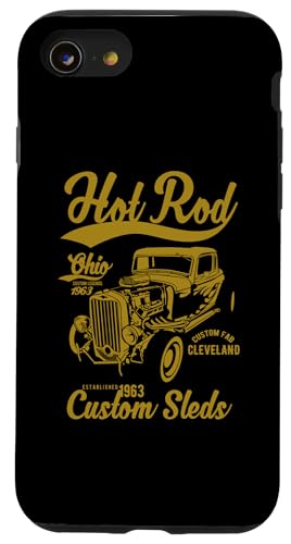 Hotrod Cleveland Ohio Automotive Nostalgie Design Hülle für iPhone SE (2020) / 7 / 8 von Classic Cleveland Hotrod Car Designs and Souvenirs