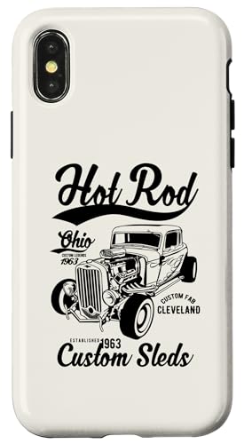 Hotrod Cleveland Ohio Automotive Nostalgie Design Hülle für iPhone X/XS Hotrod Cleveland Ohio Automotive Nostalgie Design Hülle für iPhone X/XS von Classic Cleveland Hotrod Car Designs and Souvenirs