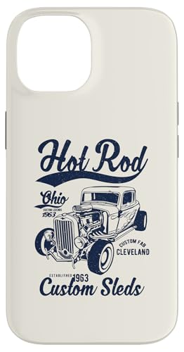 Hotrod Cleveland Ohio Automotive Nostalgie Distressed Design Hülle für iPhone 14 Hotrod Cleveland Ohio Automotive Nostalgie Distressed Design Hülle für iPhone 14 von Classic Cleveland Hotrod Car Designs and Souvenirs